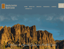 Tablet Screenshot of apachejunctionhealthcenter.com